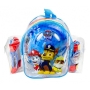 Šalmas, alkūnių ir kelių apsaugos Paw Patrol Blue