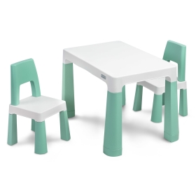 Vaikiškas staliukas Monti su 2 kėdutėmis