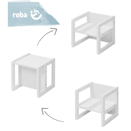Vaikiška apverčiama kėdutė - staliukas Roba