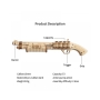 Medinis 3D konstruktorius Šautuvas TERMINATOR M870